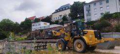  Heute hat die Baufirma mit der Sanierung des Regenüberlaufbeckens angefangen. Foto: Stadt Aschaffenburg
